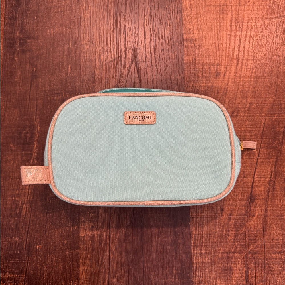 Lancome Pastel Blue and Pink Cosmetic Bag